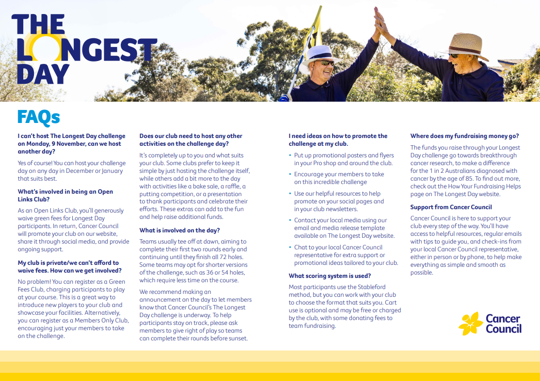 Club FAQs - 2026