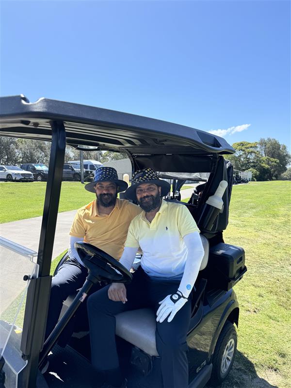 Team Simba at Shoalhaven Heads GC 5 years participants Gurdip and Randip