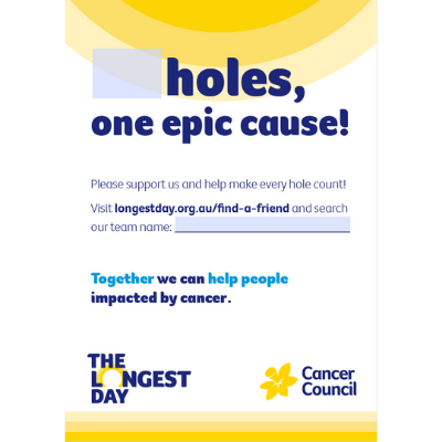 Team Support Poster-  One Epic Cause Editable